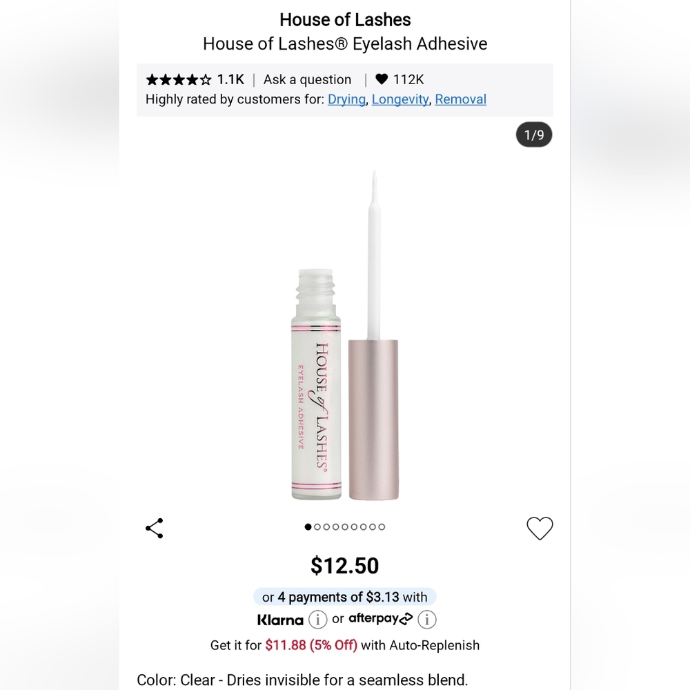 House of Lashes Clear Eyelash Adhesive